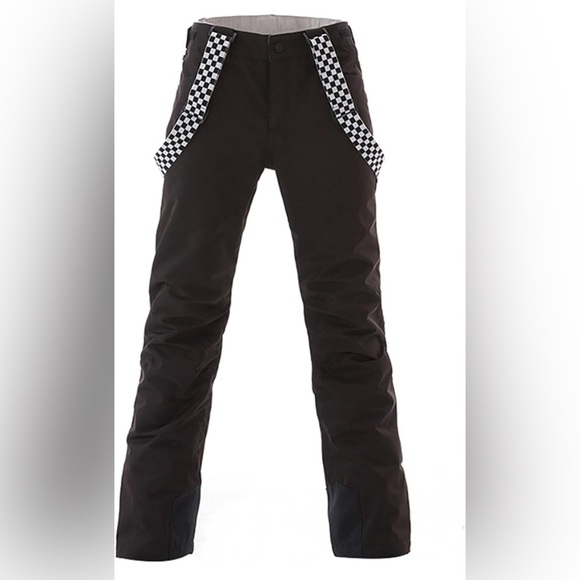 NWT Women's Insulated Black Snow Pants with Detachable Suspenders Size Small - Picture 1 of 11
